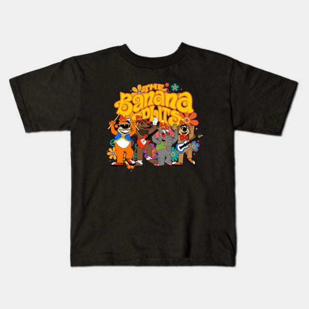 The Banana Splits - Cartoons Vintage Kids T-Shirt by Grindbising